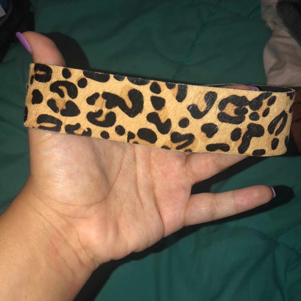 cheetah print choker from free people